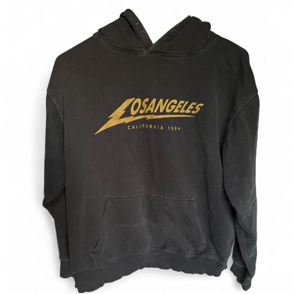 Brandy Melville/John Galt Black and yellow Sweatshirt S/M